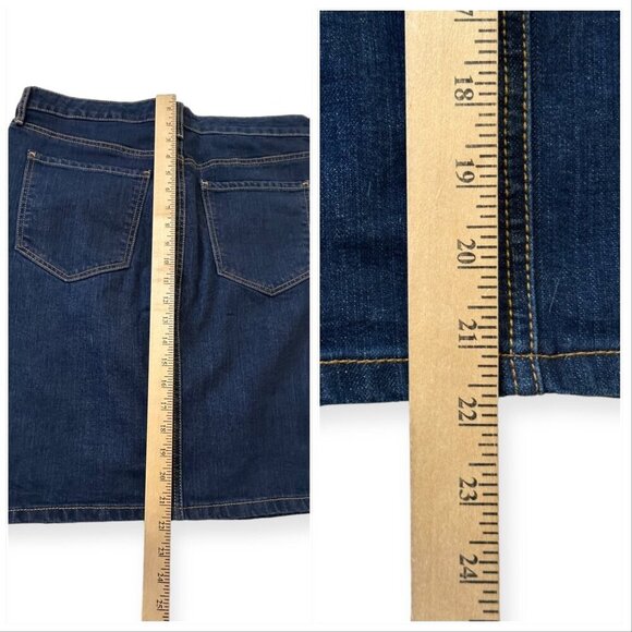 Old Navy Denim Mini Skirt, Highrise Pencil, Color Rinse, Size 12, NWT - Picture 8 of 11